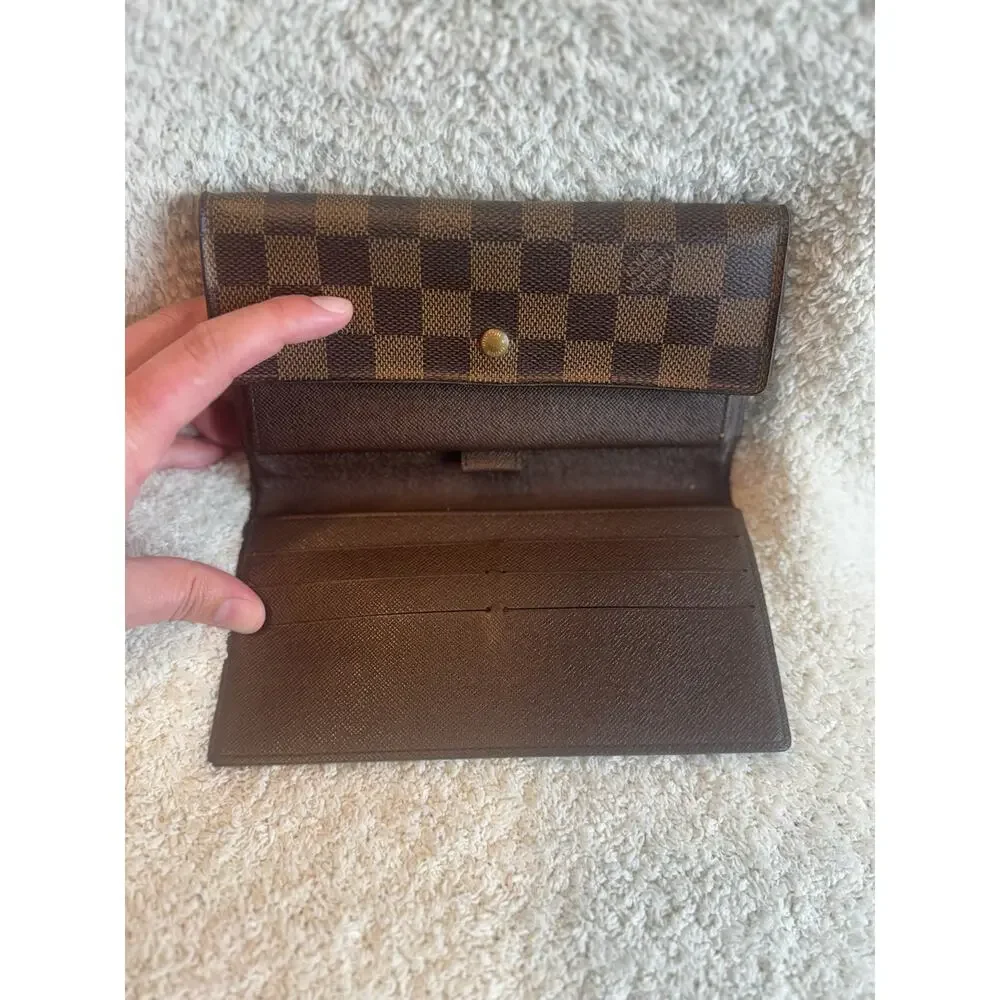 Louis Vuitton Damier Ebene Sarah Wallet